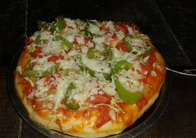 Recipe of Perfect Veg pizza. Homemade