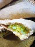 Pasteles semi-integrales con cebolla de verdeo y huevo💚+🟡