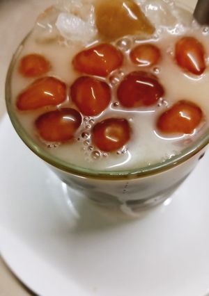 Hình của món Trà sữa trân châu hoàng kim.