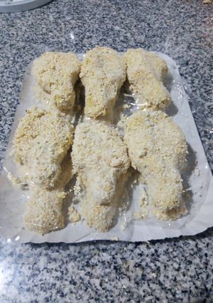 Una foto de Patitas de pollo rebozadas 🍗🍗