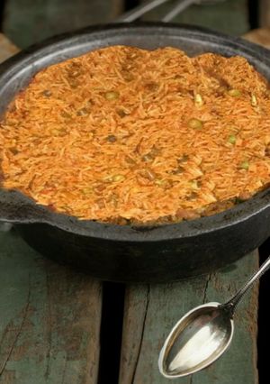 A picture of Tawa biryani.