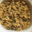 Huevos Revueltos con Pavo y Champiñones(uso de sobrante)