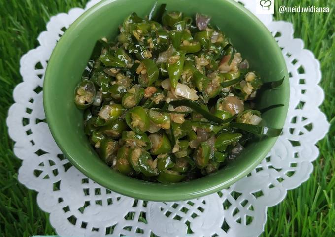 Resep Sambel Matah Cabe Hijau, Lezat