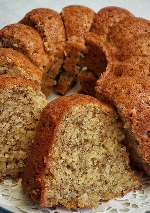 Foto resep Eggless banana cake #bandung_recookniabayens