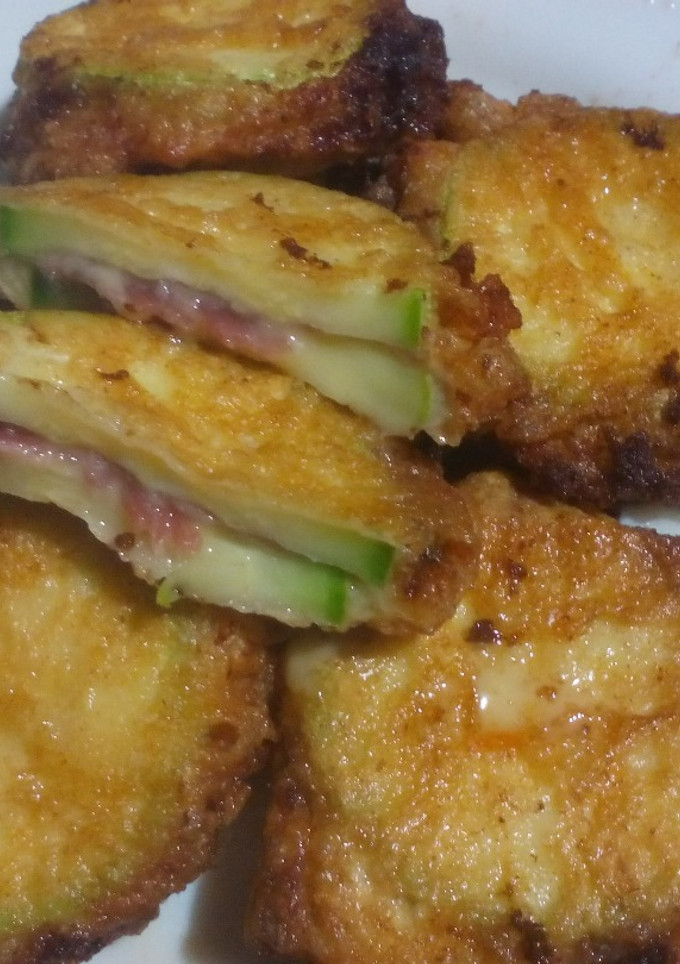 Una foto de Calabacín con jamón y queso