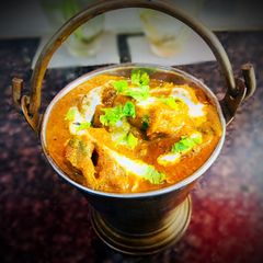 A picture of Masala Soya Chaap Gravy.