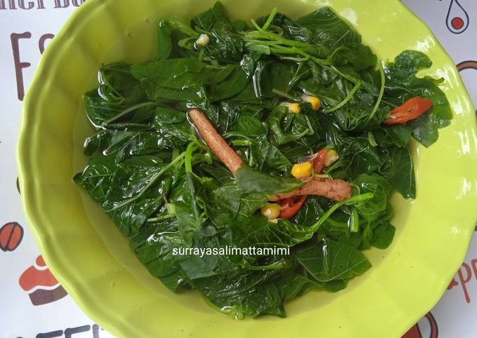 Resep Sayur Bayam Temu Kunci Oleh Surraya Salim Attamimi Cookpad 3690