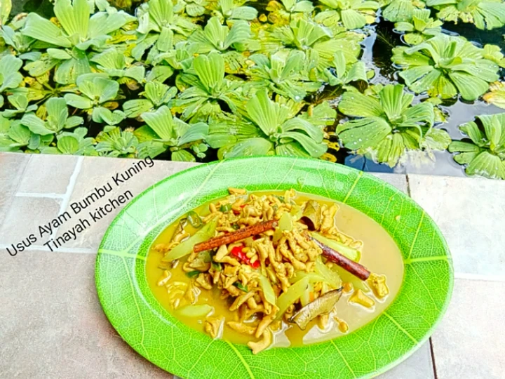 Cara Mudah Membikin Resep Usus ayam bumbu kuning yang Lezat Sekali Anti Ribet, Sempurna