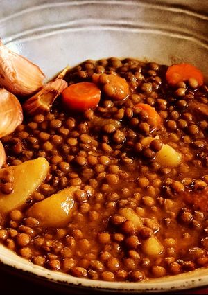 Foto principal de Lentejas estofadas en olla de cocción lenta Crockpot