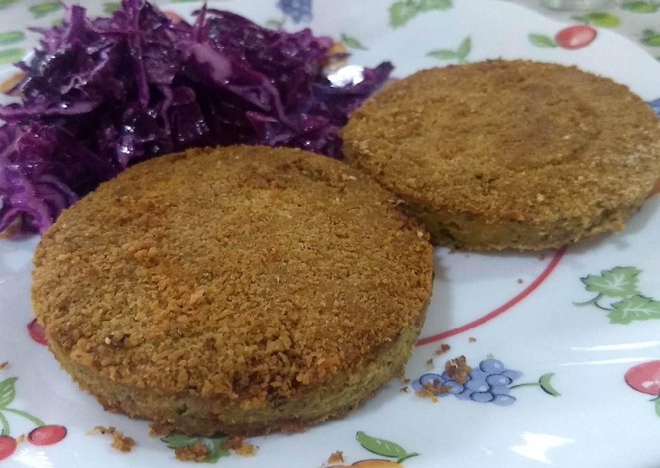 Hamburguesas de soja rellenas con queso