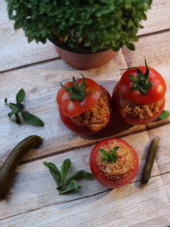 صورة لوصفة برغل على بندورة