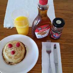 Una foto de Pancakes de Avena y banana