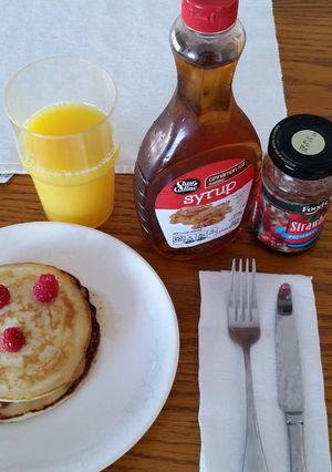 Una foto de Pancakes de Avena y banana