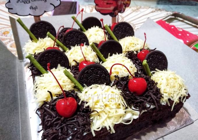 Kue ulang tahun brownies kukus ny liem