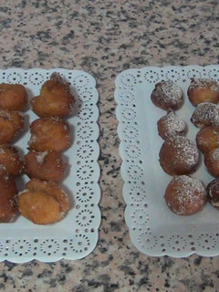 Una foto de Buñuelos rellenos de crema pastelera