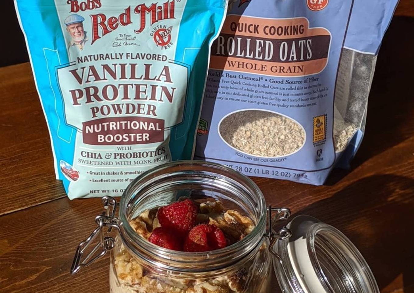 Oatmeal Jar breakfast
