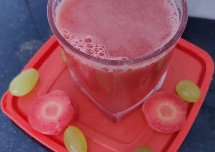 Easiest Way to Make Speedy Carrot mint grape juice