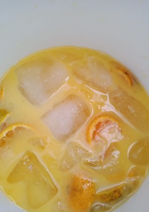 Foto resep Milk orange ice