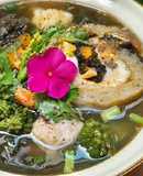 Canh bóng thả rong biển