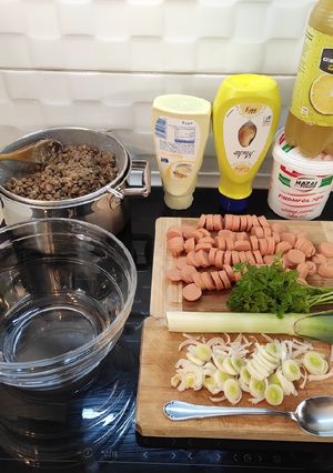 Lencse saláta recept fotója