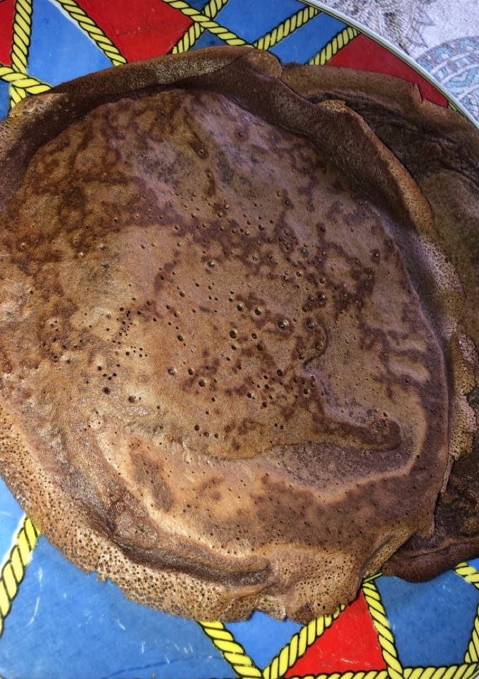 Una foto de Panqueques de chocolate