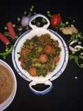 Carrot, Fenugreek, Peas, and Potato Curry