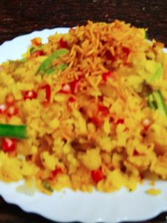 A picture of Kanda poha.