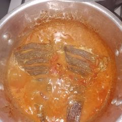 A picture of Fish stew.