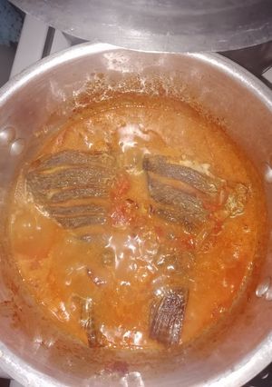A picture of Fish stew.