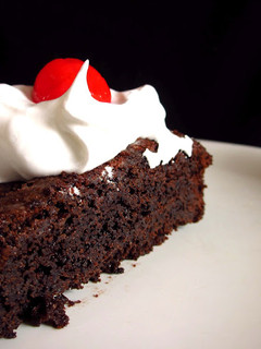 A picture of Chocolate Mud Cake for Mother's Day!.