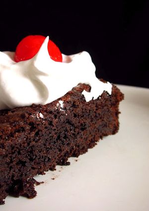 A picture of Chocolate Mud Cake for Mother's Day!.