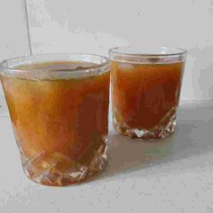 A picture of Wood apple and pineapple mocktail.