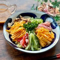 A picture of Japanese Summer Ramen with Sesame Sauce.
