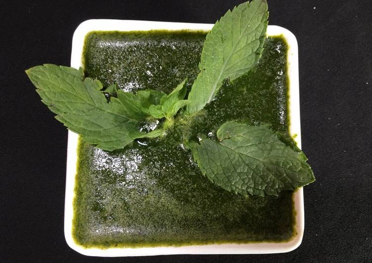 Coriander leaves and Mint Chutney