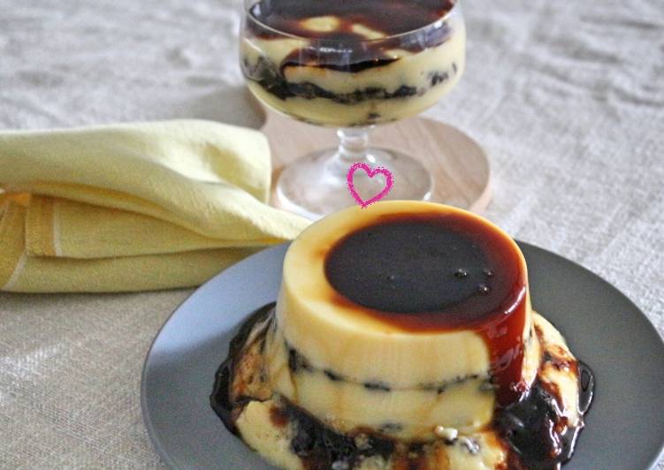 》 Pudim Flan Mandarin com Oreo - Gozhowgos