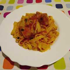 Foto di Tagliatelle con sugo di stoccafisso