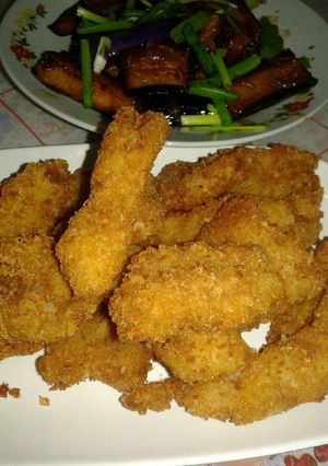Foto resep Nugget ikan + homemade bread crumbs step by step