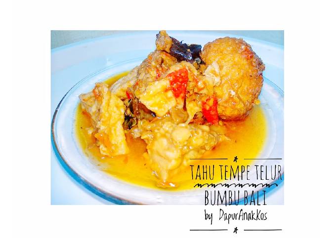 Wajib coba! Bagaimana cara buat Tahu tempe telur bumbu bali 💙 dijamin nagih banget