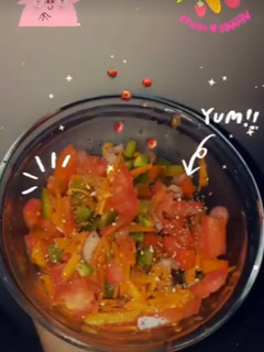 Una foto de Ensalada fresca con semillitas