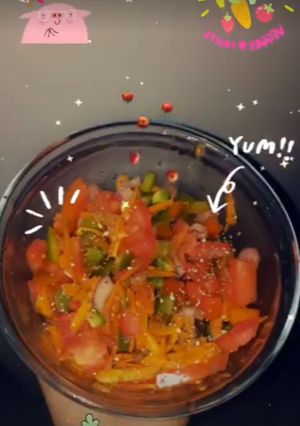 Una foto de Ensalada fresca con semillitas
