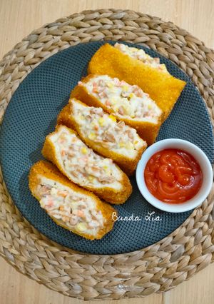 Foto resep Roti Goreng Isi Sosis Mayo