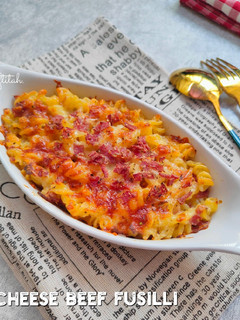 Foto resep Cheese Beef Fusilli