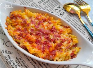 Foto resep Cheese Beef Fusilli