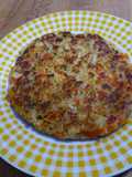 Hamburguesa de mijo, puerro, zanahoria y pimiento rojo