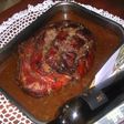 Jamón asado al cava