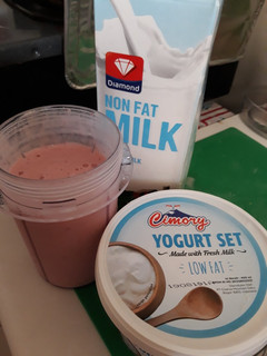 Foto resep Smoothies Banana Strawberry Flaxseed