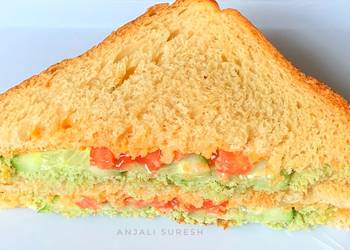 New Recipe Green chutney and Mayo sandwiches Delicious Perfect