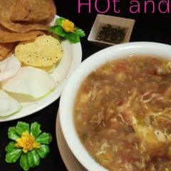 A picture of Hot and sour soup.