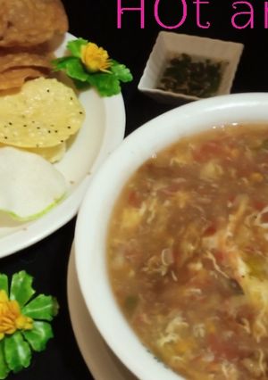 A picture of Hot and sour soup.