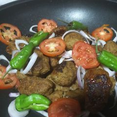 A picture of Gola kabab.